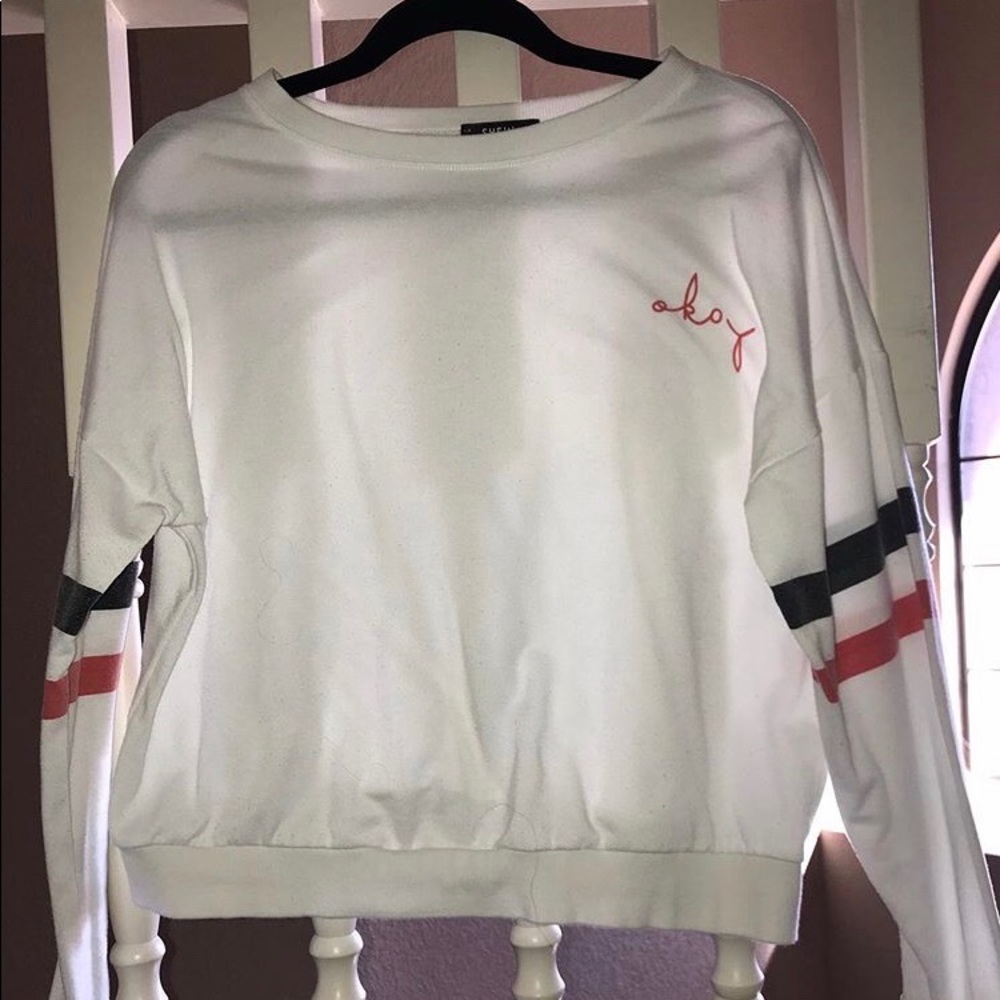 Okay crop sweat shirt
